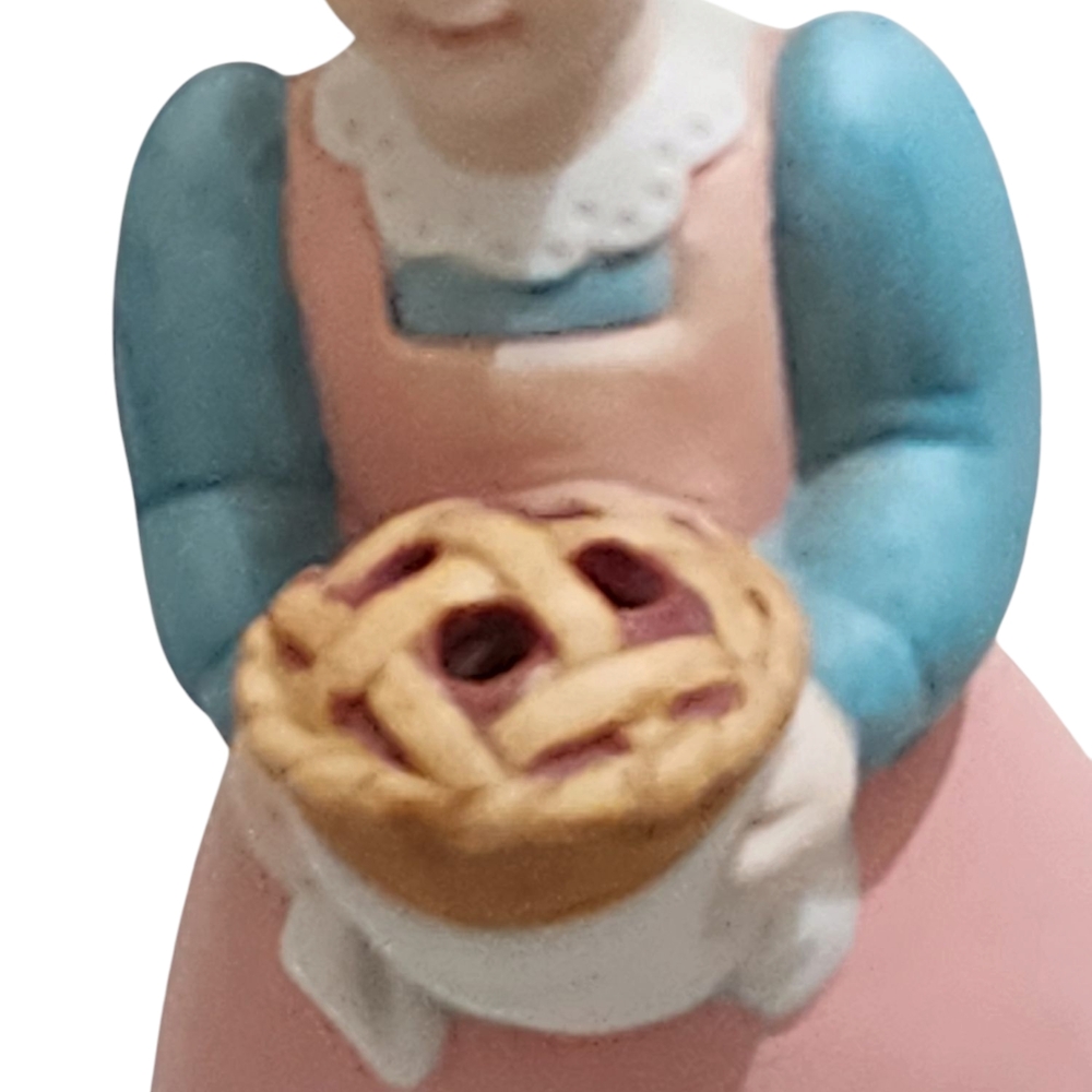 Charming Vintage  Figurine with Pie Incense Burner - Picture 3 of 10